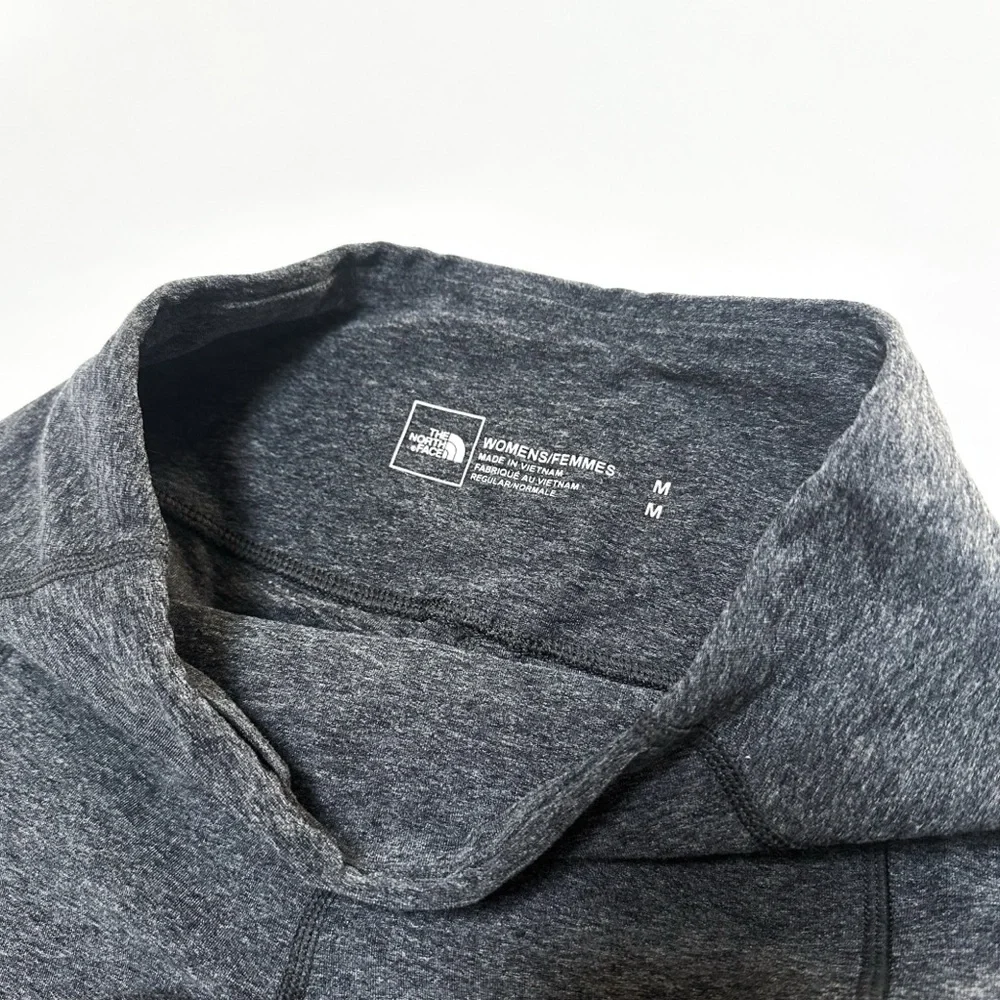 The North Face Women's Side Pocket Mid-Rise 7/8 Leggings Charcoal Heather Grey - Picture 2 of 11
